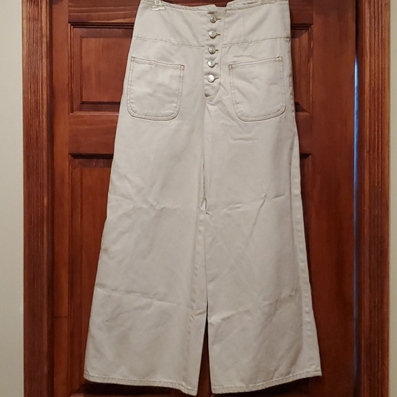 Free People Denim - Free People Wide Leg Crop Pants - 27 (Small)